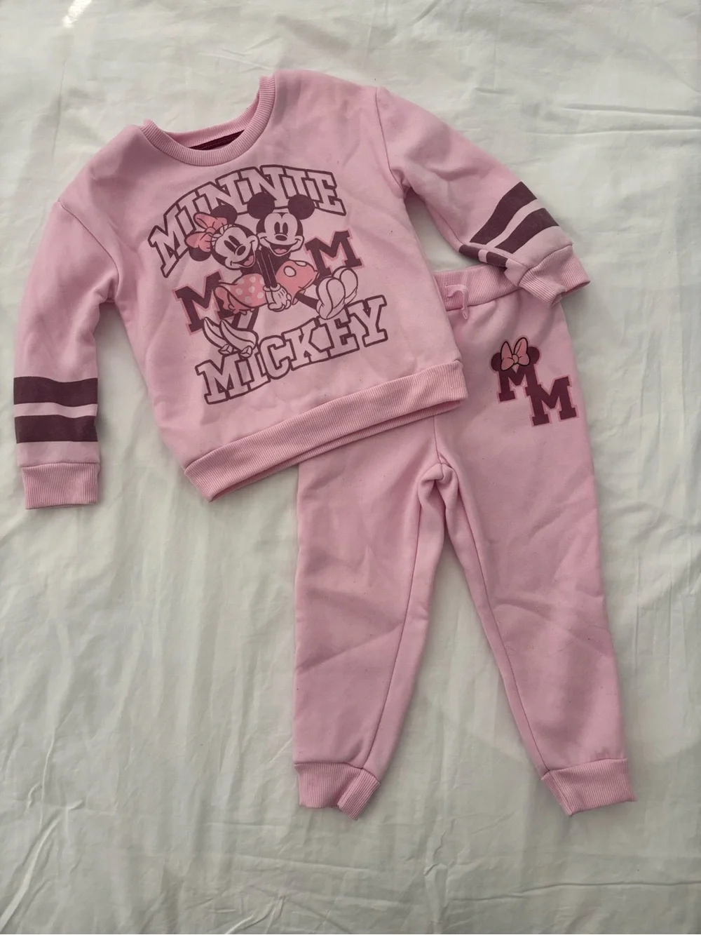 Disney Pink Minnie & Mickey Two-Piece Pajama Set